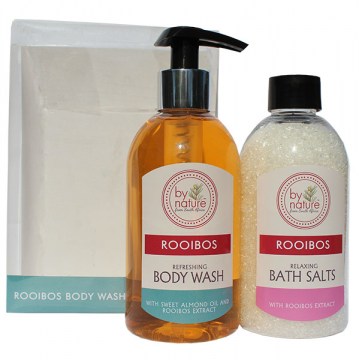 Rooibos Bodywash and Bath Salts Gift Set